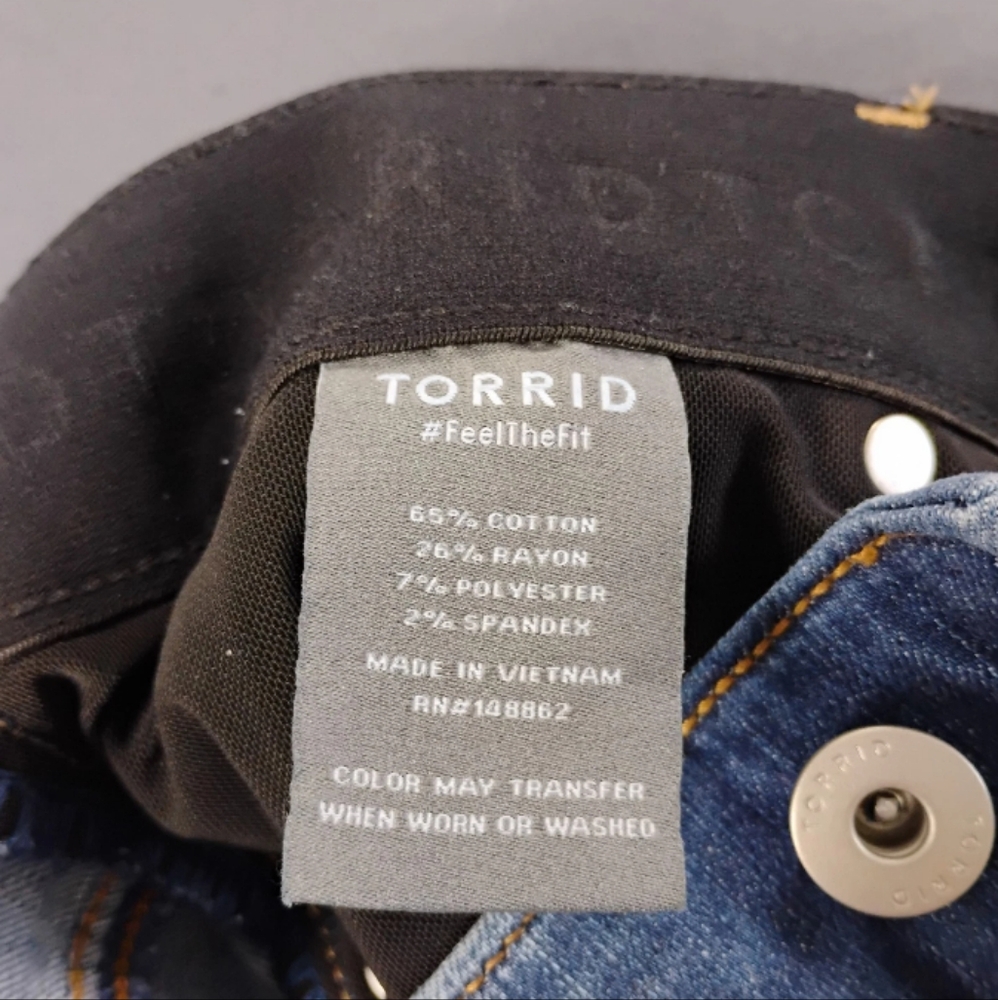 Torrid Feel The Fit Bombshell Straight Jeans Womens 20R  Premium Strech NEW $95 - Picture 7 of 16
